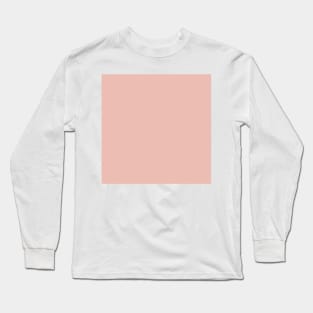 Solid Blush Pink Long Sleeve T-Shirt